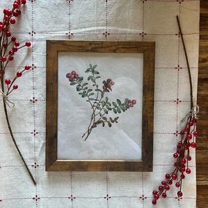 Vintage Farmhouse Christmas Holiday Decor Frame
